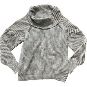 Free People Turtleneck Sweater Silver Gleam Combo